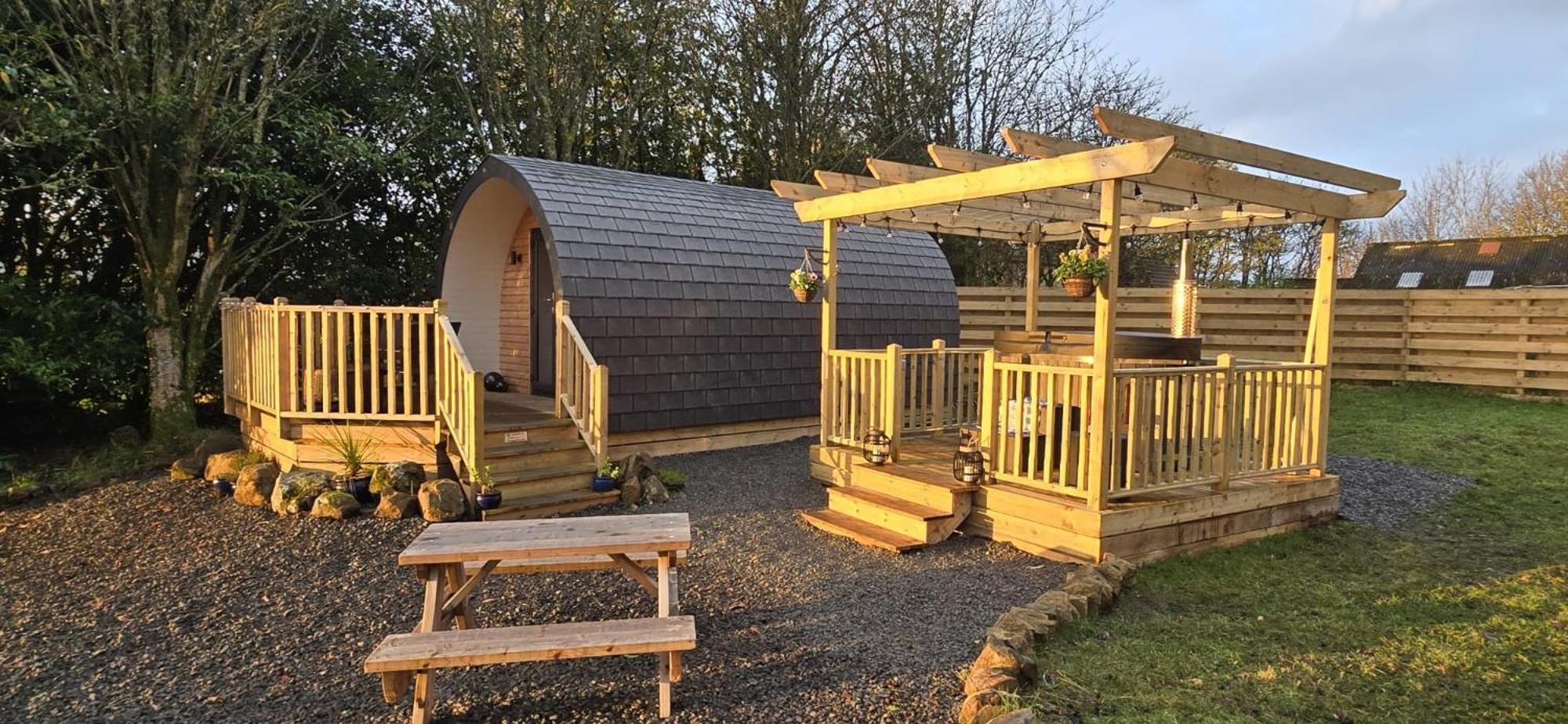 Campsie Luxury Pods With Hot Tub Hotel Glasgow Exterior foto